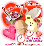 DIY Gift Package Valentine's Day gift and craft templates